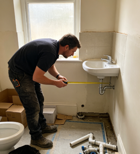 Bathroom Basin Installation
