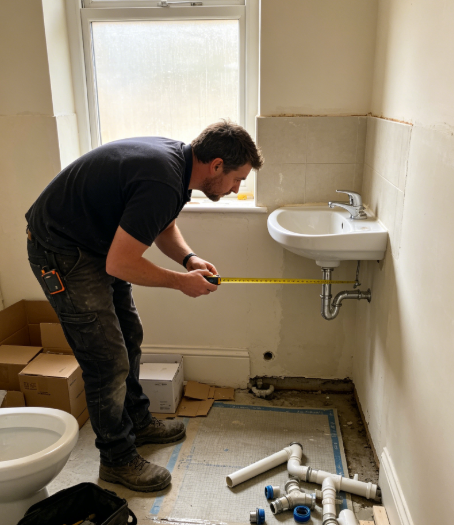 Bathroom Basin Installation